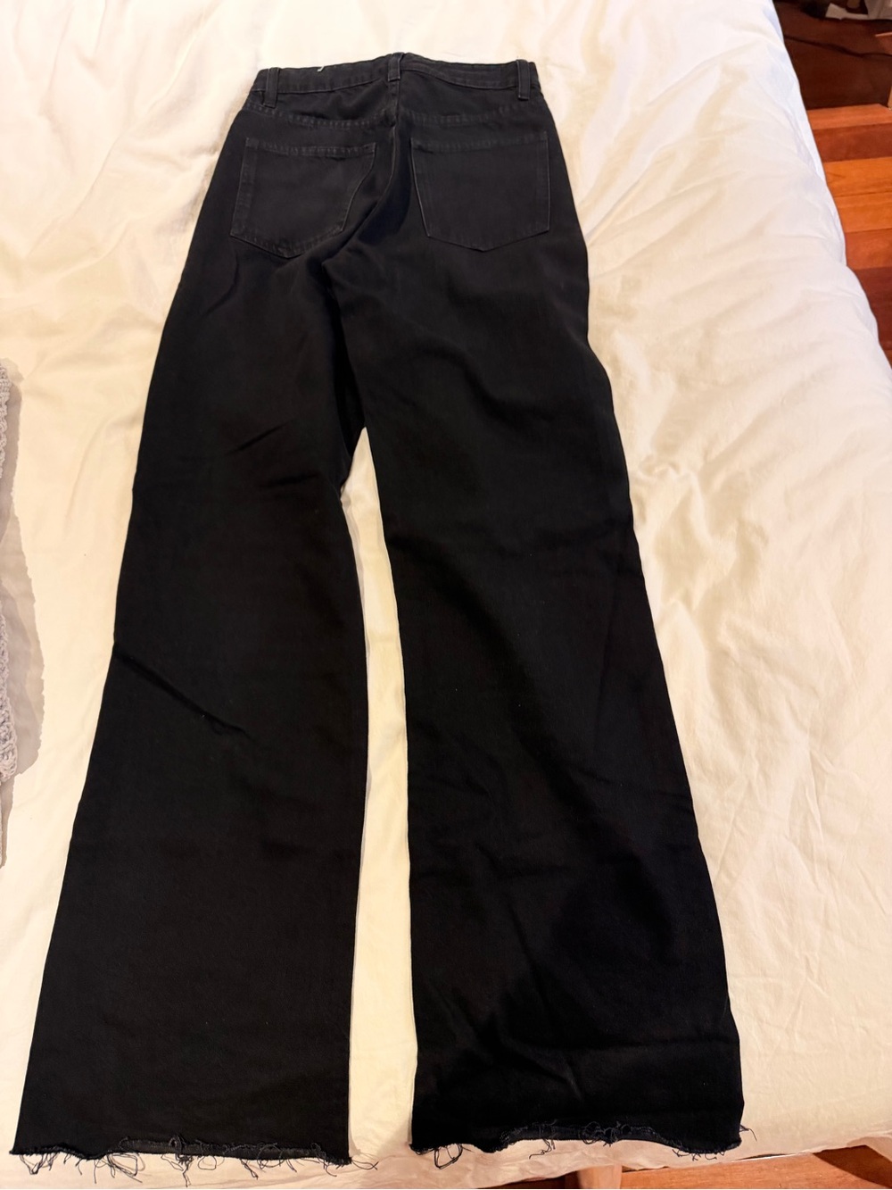 ZARA Black Garment with White Sewn Label